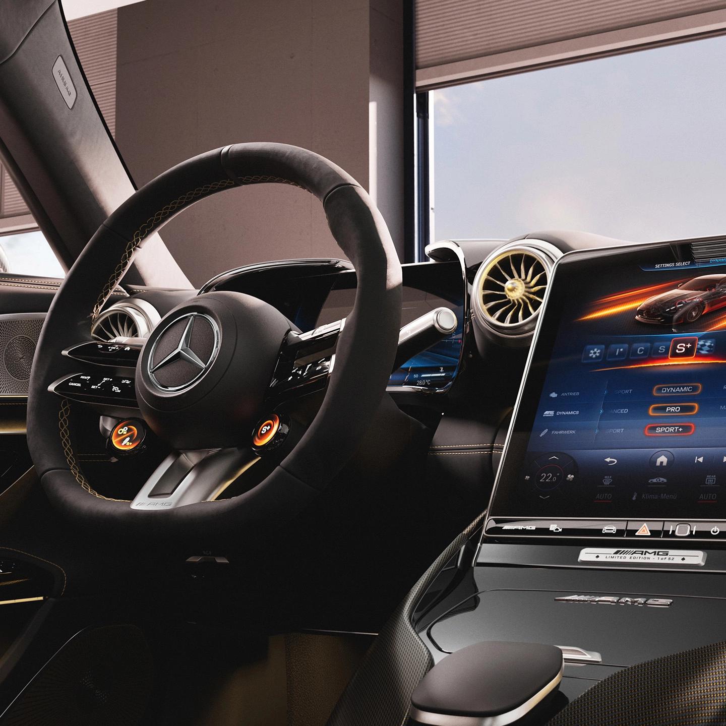 Interior view Mercedes-AMG GT 63 4MATIC+ "APXGP Edition"