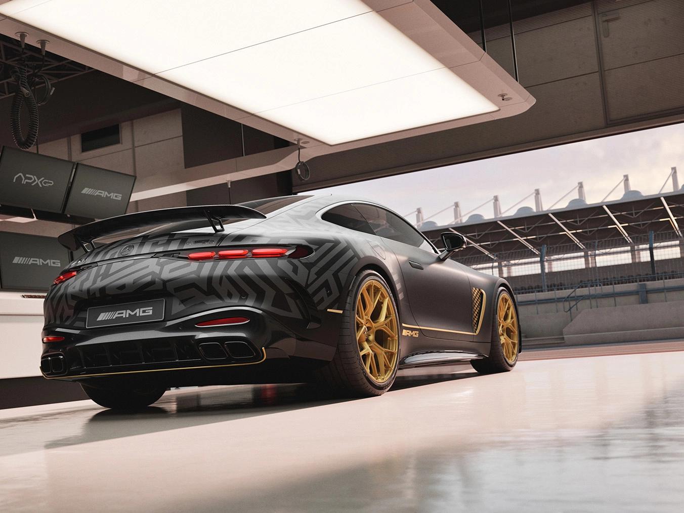 Rear view special paint finish AGXGP Edition.