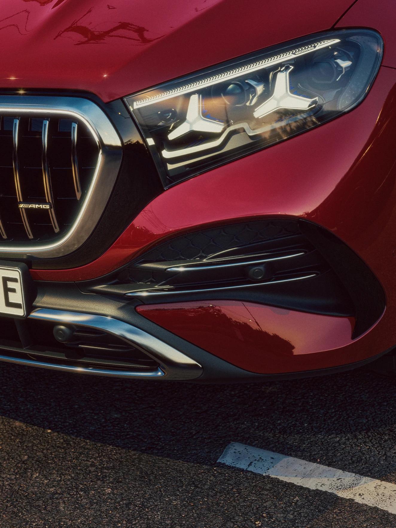 Headlights on the Mercedes-AMG GLE 53 Hybrid Coupé