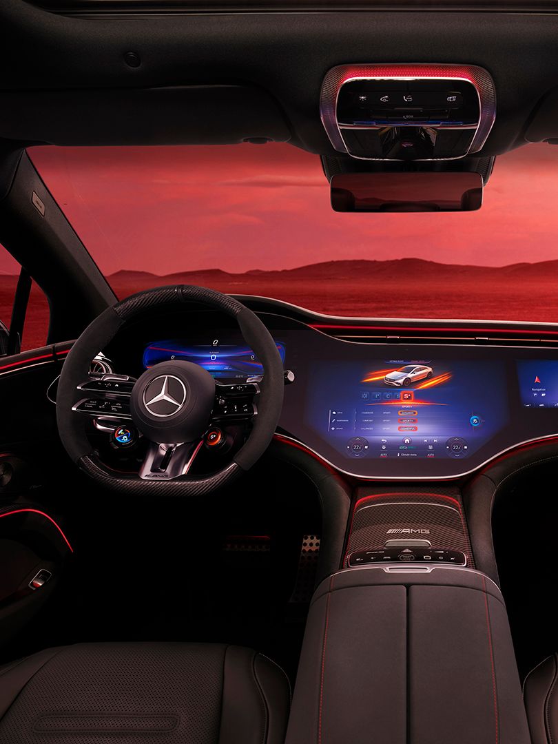 Interior of the new Mercedes-AMG EQS 53 4MATIC+.