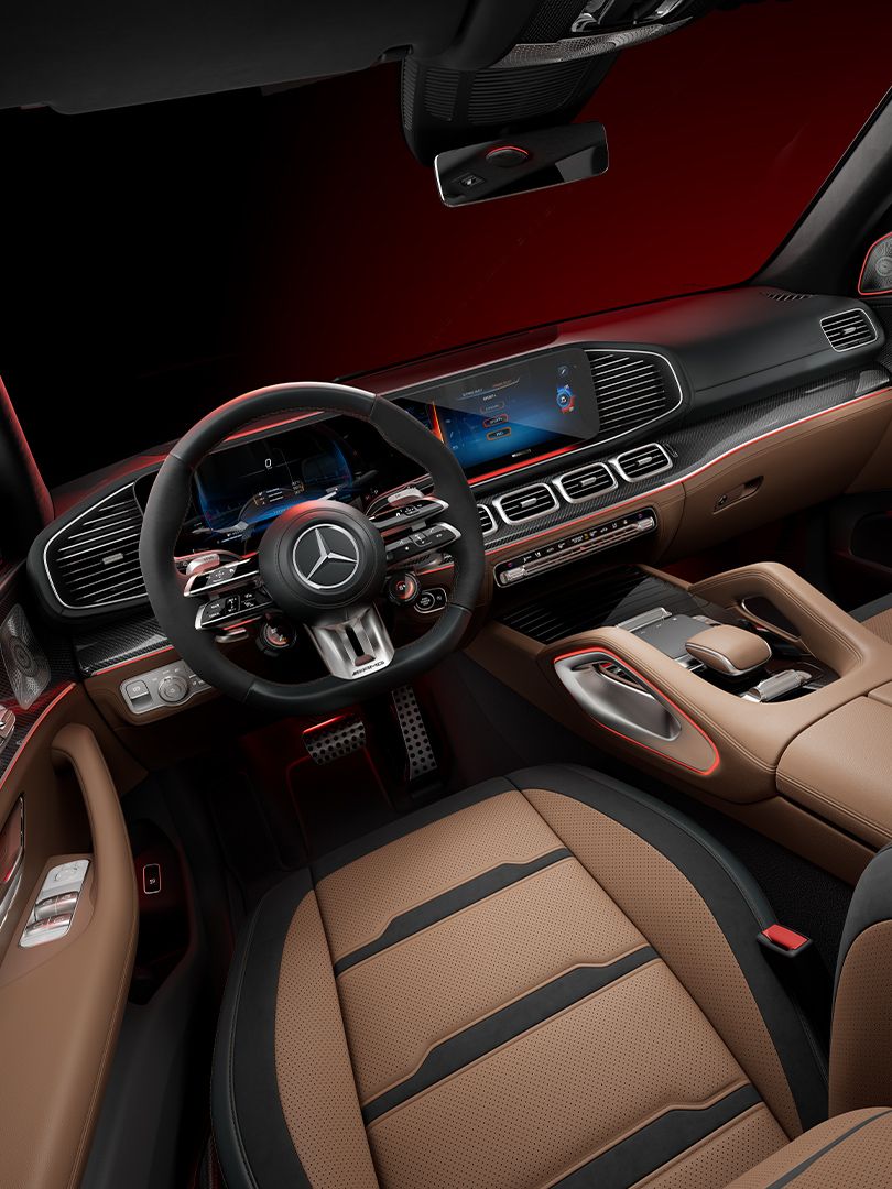 Interior of the new Mercedes-AMG GLS 63 SUV.