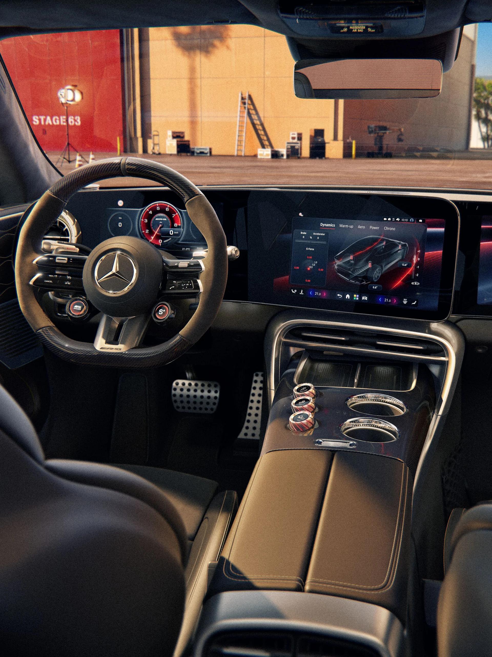 The interior of the Mercedes-AMG GT 4-Door Coupé