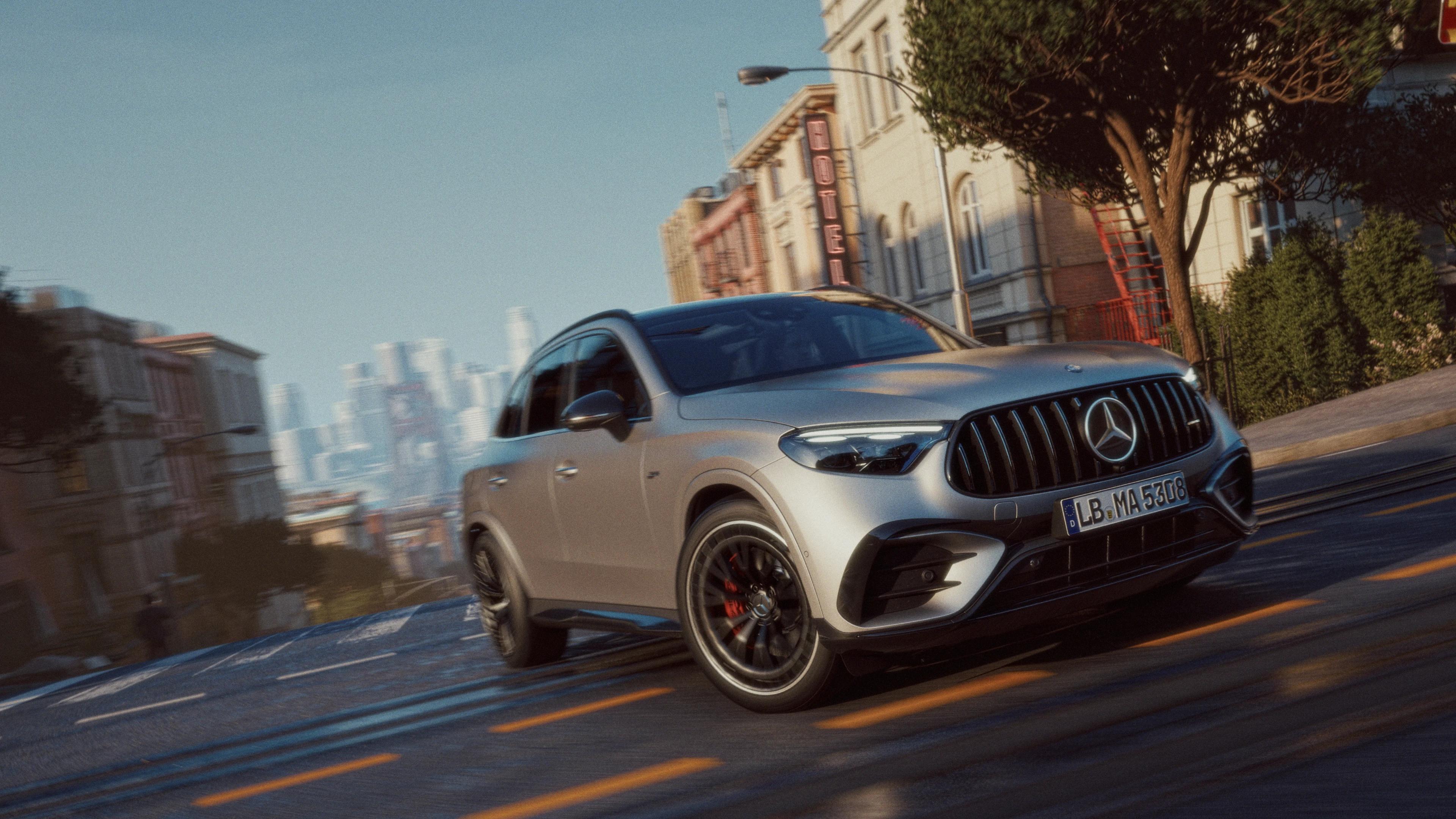 Mercedes-AMG GLC 53 4MATIC+ SUV in an urban setting