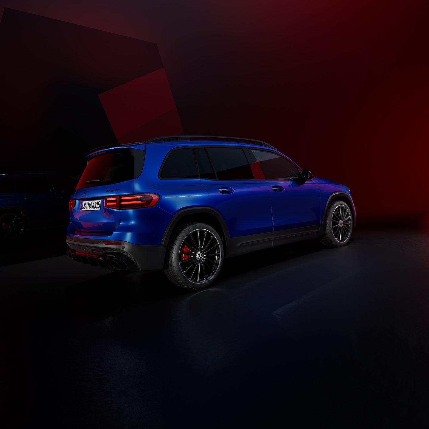 Exterior of the Mercedes-AMG GLB 35 SUV.