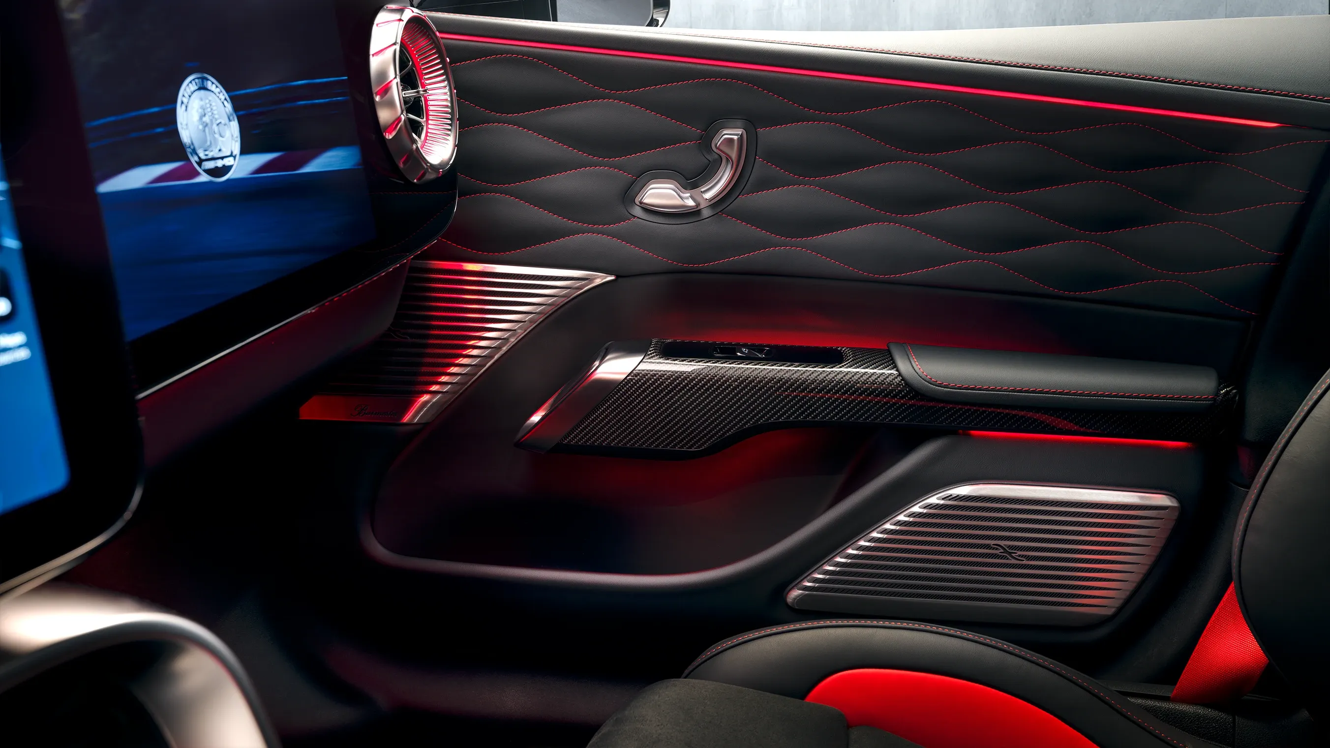 Detailed view of the door in the Mercedes-AMG GT 4-Door Coupe